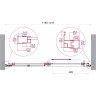 Душевая дверь BELBAGNO LUCE-BF-1-120-C-Cr
