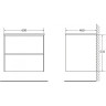 Тумба BELBAGNO PIETRA PIETRA-600-2C-SO-SCM
